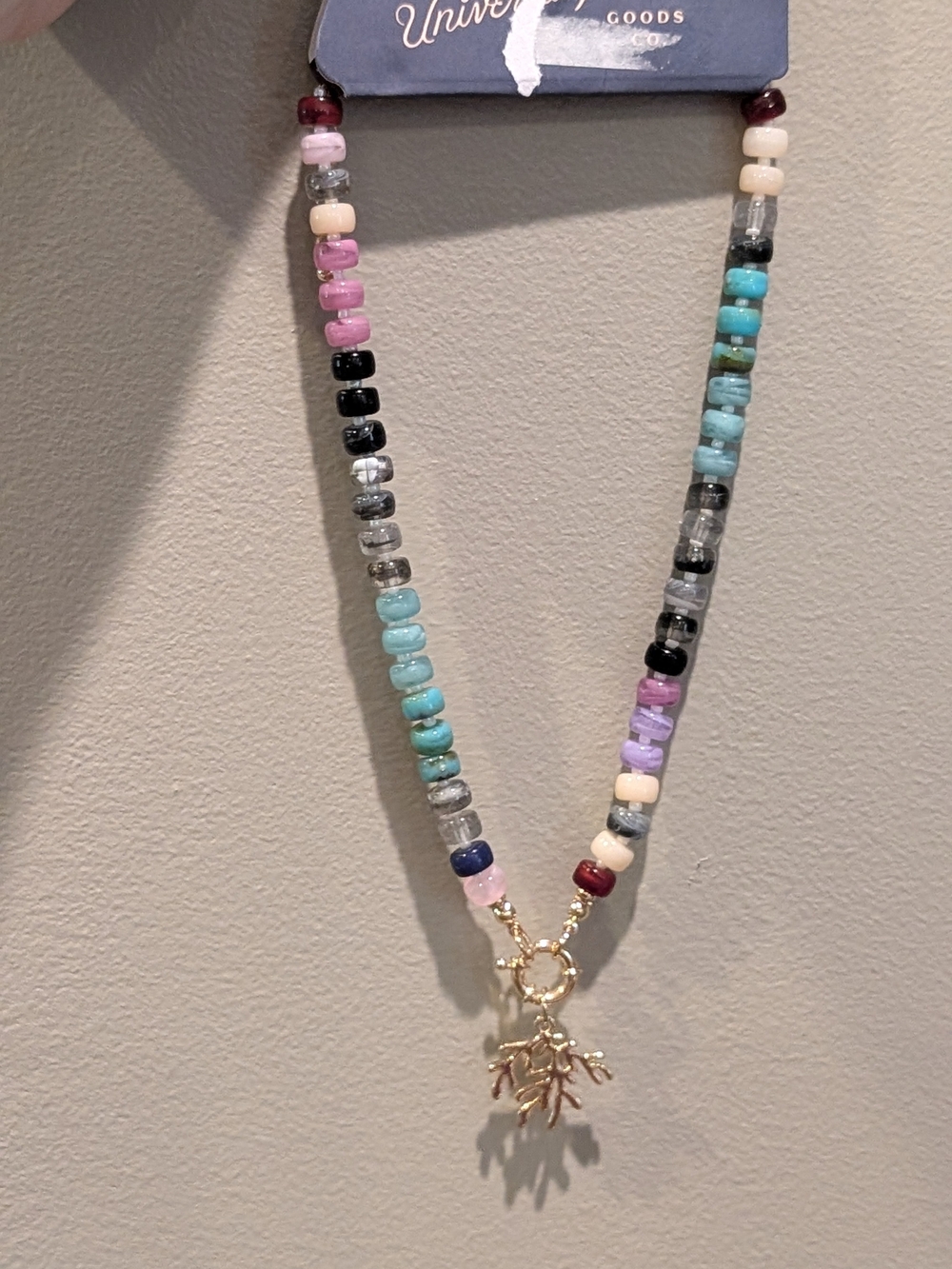 Universal Thread Multicolor Beaded Necklace with Tree Of Life